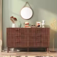 Wood Chest of Drawers – 4 or 6 Drawer Storage Unit & Sideboard for Bedroom, Living Room & Office