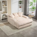 Modern Woven Rope Cloud Sofa Bed – Soft Cushion Single-Seat Lounger, Comfortable Floor Chair for Living Room & Apartment