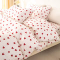 Red Heart Bedding Set – Soft Duvet Cover with 2 Pillowcases