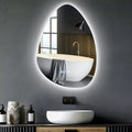 Teardrop LED Bathroom Mirror – 3 Color Light Vanity Mirror with Anti-Fog Technology