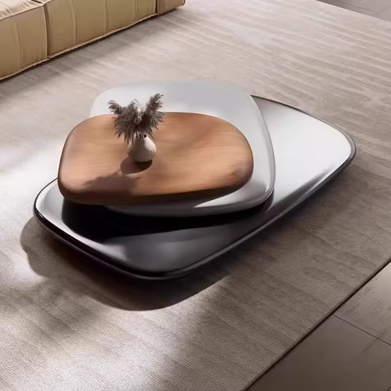 High-Quality Rotating Coffee Table – Minimalist Italian Floating Tea Table for Villas & Apartments