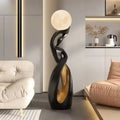 Nordic Abstract LED Floor Lamp – Sculptural Art Living Room & Bedroom Lighting