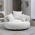 Lazy Lounge Chair – High-Back Single-Seat Gaming & Bedroom Sofa with Ottoman