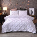 3-Piece Queen Comfort Bedding Set – Gray Duvet Cover & Pillowcases, Bedroom Bedding
