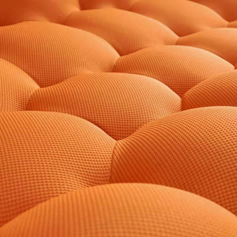 Oversized Bubble Sofa – Modern 3D Mesh Floor Couch, Honeycomb Moon Shape, No Assembly Required