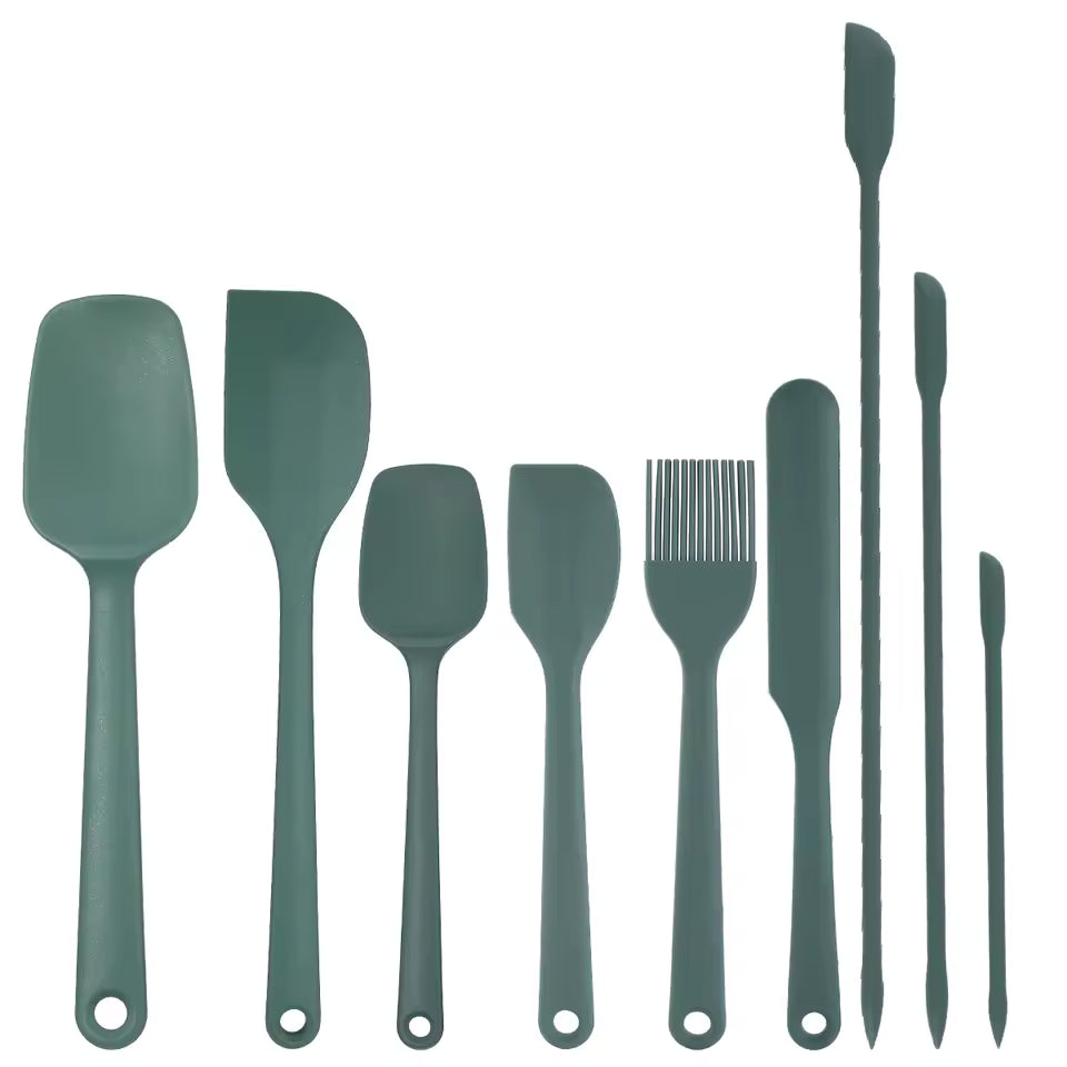 6/9-Piece Silicone Cooking Spatula Set – Heat-Resistant, Non-Stick, Food-Grade Kitchen Tools