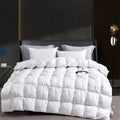 Premium White Goose Down Comforter – Warm, Lightweight Winter Duvet, 3D Baffle Box Stitch, Queen & King Size