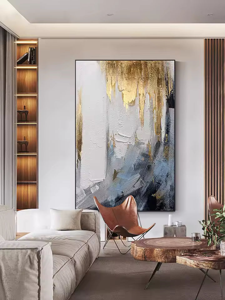 Hand-Painted Oil Painting on Canvas – Custom Large Wall Art, Modern Home Decor, Unframed