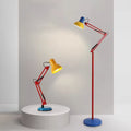 Memphis Colorful LED Floor Lamp – Foldable Long Arm Vertical Light for Living Room, Bedroom & Kids Room