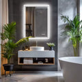 Frameless LED Bathroom Mirror – Dimmable Backlit Vanity Mirror for Shower & Grooming