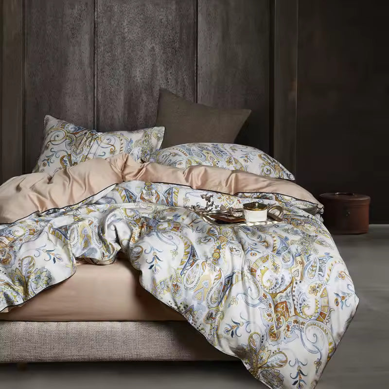 Luxury Egyptian Cotton Bedding Set – Premium Queen & King Bed Linen Collection (4 & 6 Pieces)