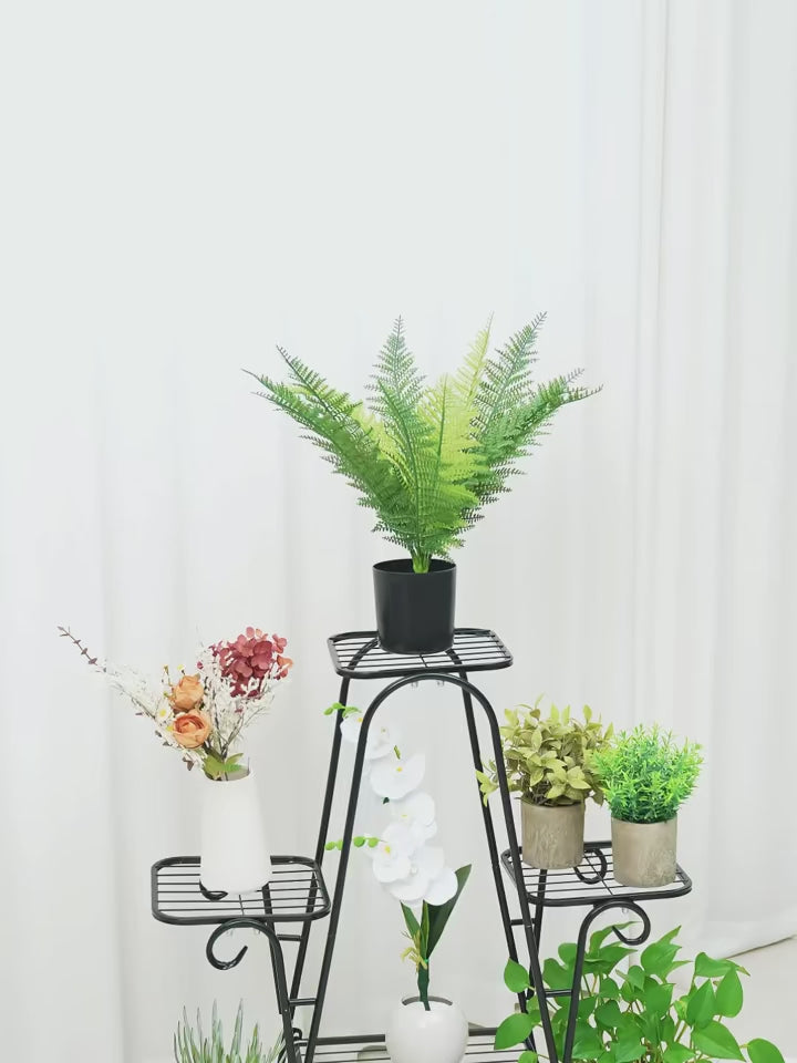 6-Tier Metal Plant Stand – Indoor & Outdoor Multi-Level Flower Shelf for Pots
